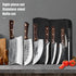 Messer Set 7-teilig | Muster-Set mit Ausbeinmesser & Allzweckklingen ergonomischer Griff